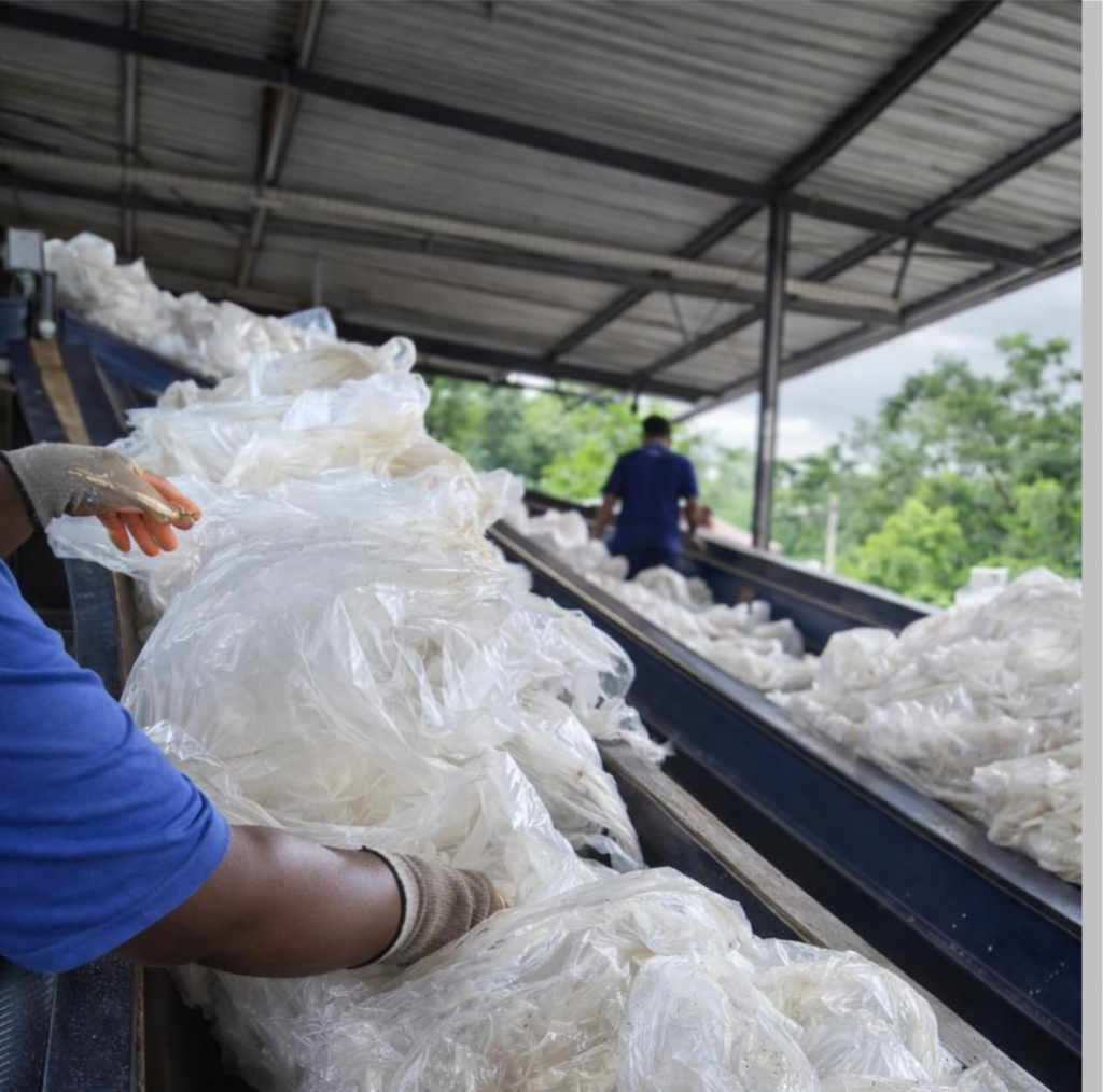 Triagem e reaproveitamento de resíduos plásticos na Equiplastic